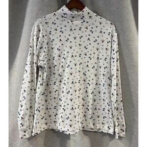 Vintage Cherokee Snowman‎ Turtleneck Long Sleeve Christmas Holiday Size XL